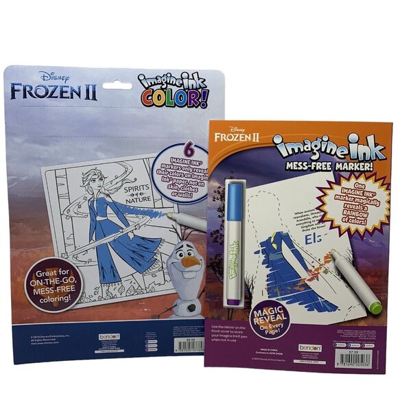 Imagine Ink Disney Frozen II Coloring and Activity Books for Kids Mess Free - Picture 2 of 2